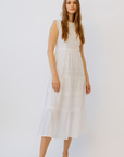 Delia Long Dress White