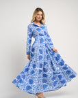 Meredith Floral Dress Blue