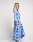 Meredith Floral Dress Blue