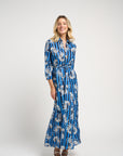 Luciana Dragon Dress Navy