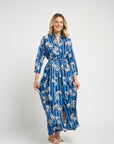 Luciana Dragon Dress Navy