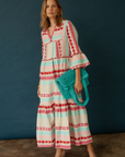 Catalina Long Dress II Pink / Blue