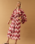 Anisa Ikat Kimono Pink