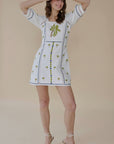 Halle Dress White