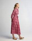 Luciana Ikat Dress Pink