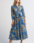 Monica Jungle Dress Blue
