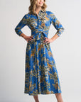 Monica Jungle Dress Blue