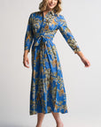 Monica Jungle Dress Blue