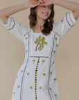 Halle Dress White