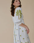 Halle Dress White