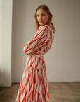 Meredith Ikat Red