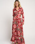 Meredith Dress Peony Red