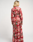 Meredith Dress Peony Red