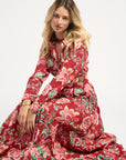Meredith Dress Peony Red