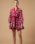 Ada Kimono Short dress Red