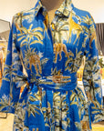 Monica Jungle Dress Blue