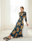 Luciana Tibet Dress Blue