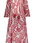 Ikat Long Tunic Red
