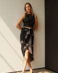 Sofia Pareo Skirt Black