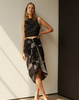 Sofia Pareo Skirt Black