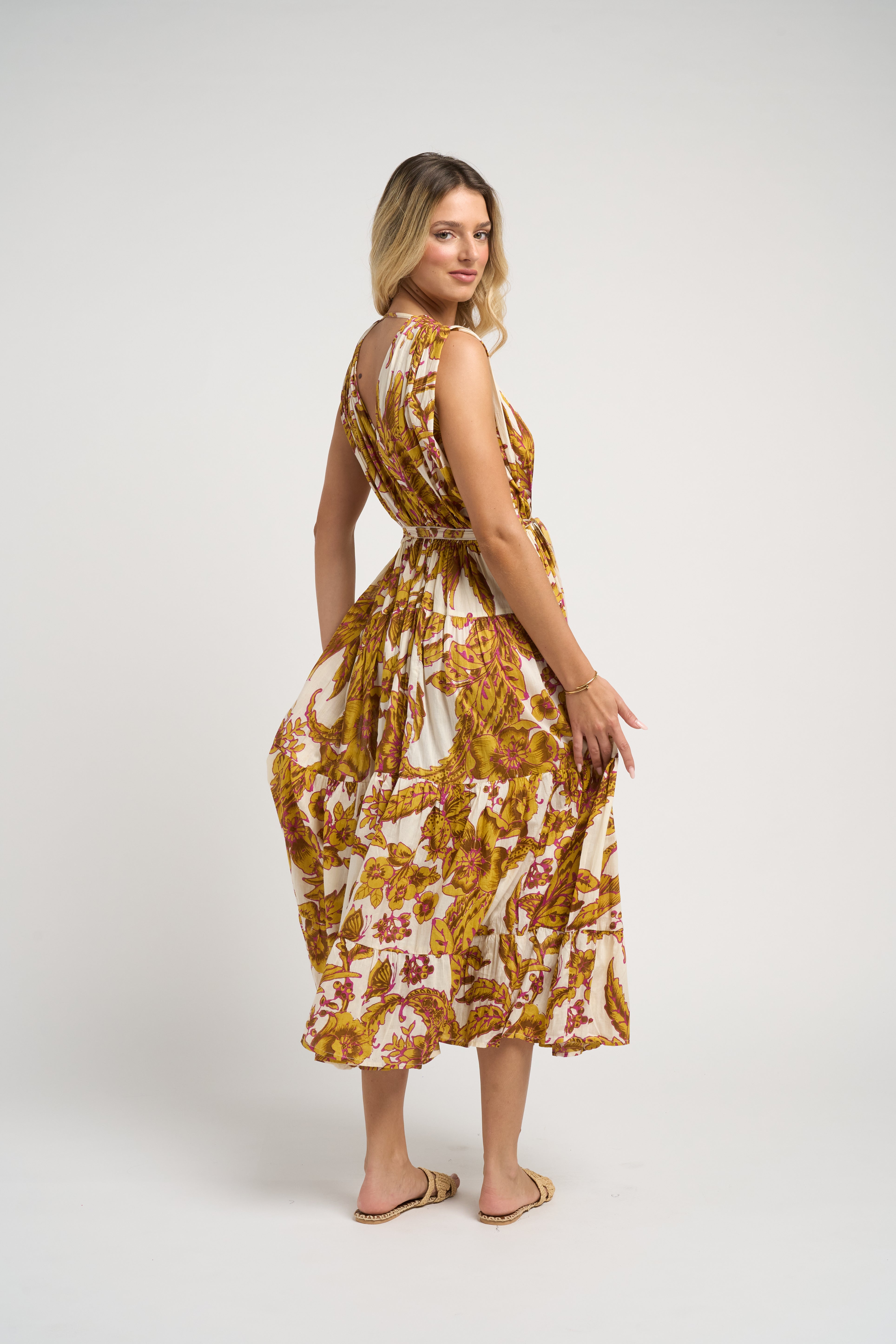 Emilia Dress Mustard