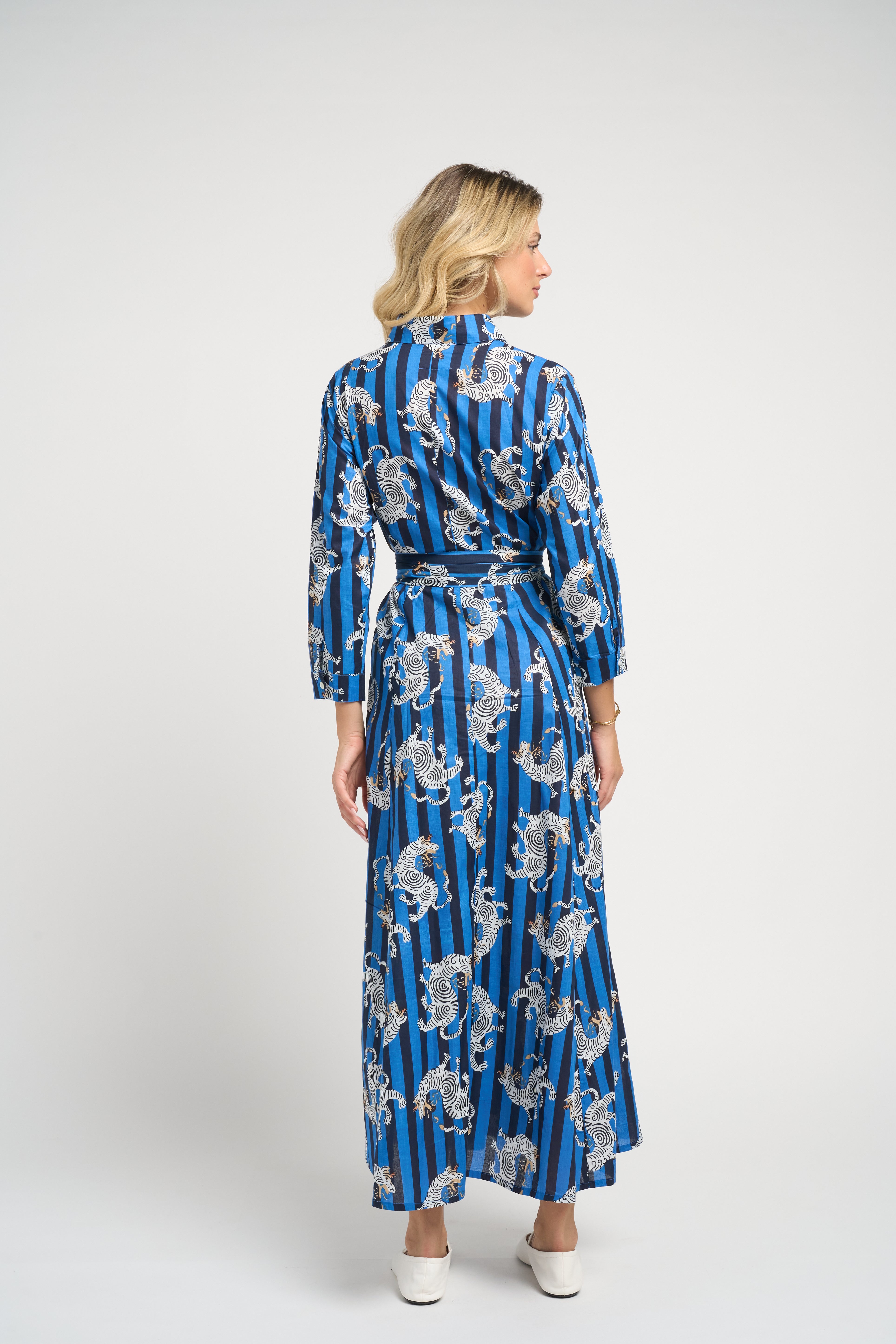 Luciana Dragon Dress Navy