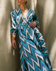 Atira Ikat Dress Blue