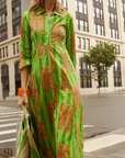 Luciana Tibet Dress Green