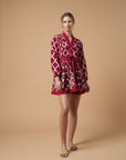 Ada Kimono Short dress Red