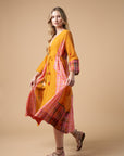 Fatima Wrap Dress Mustard