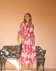 Luciana Dress Burgandy