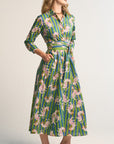 Luciana Tibet Dragon Dress Green