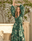 Monica Monkees Dress Green
