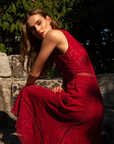 Stefania Ruby Dress