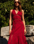 Stefania Ruby Dress