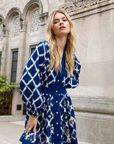 Ada Kimono Short dress Blue