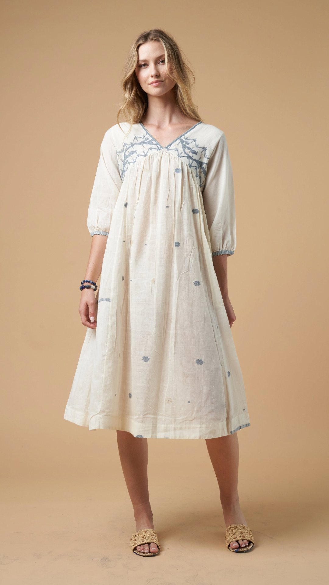 Nyla Jamdani Dress