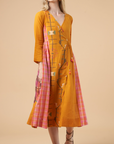 Fatima Wrap Dress Mustard