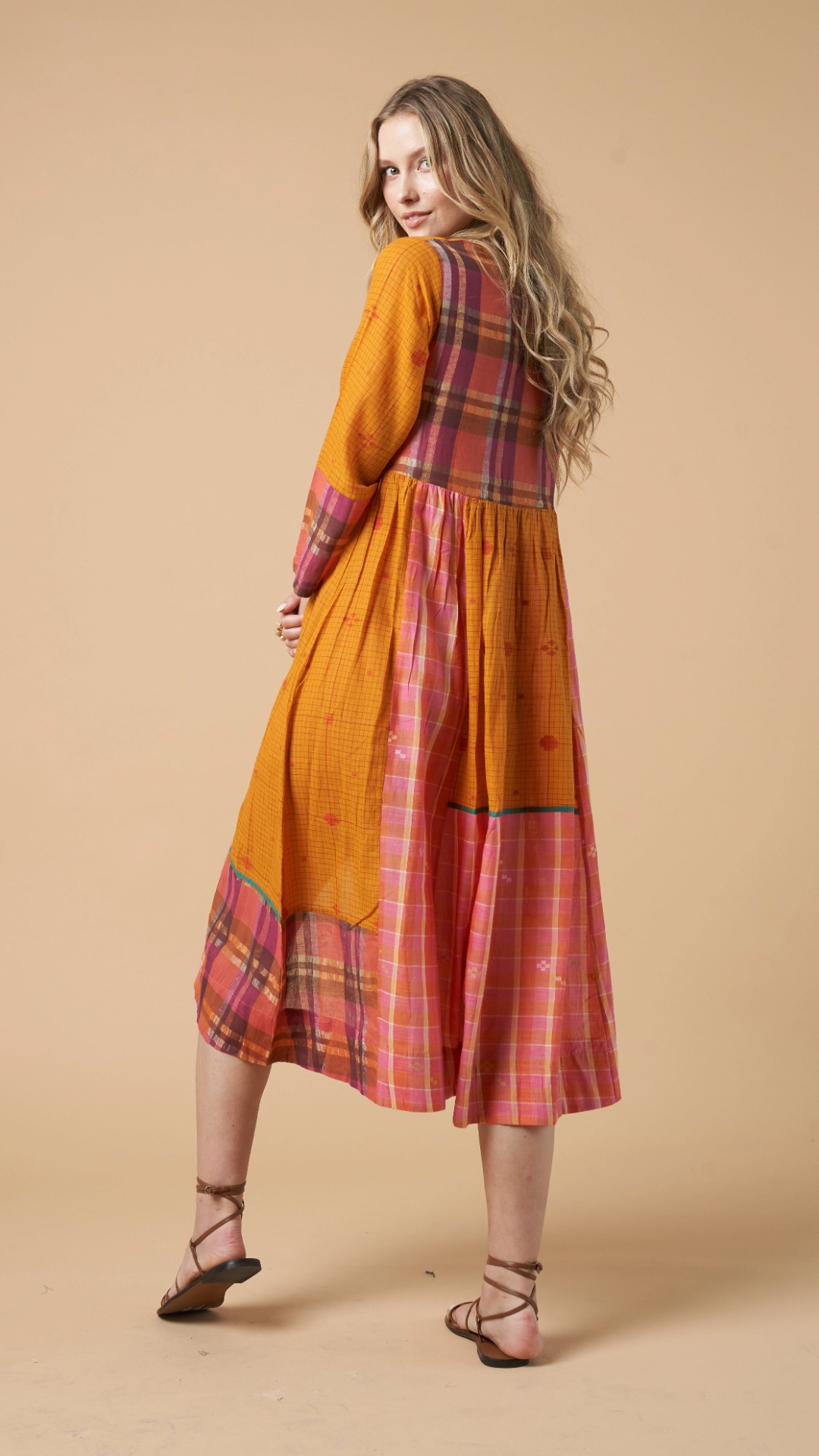 Fatima Wrap Dress Mustard