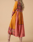 Fatima Wrap Dress Mustard