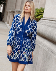 Ada Kimono Short dress Blue