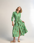 Luciana Palm Dress Mint
