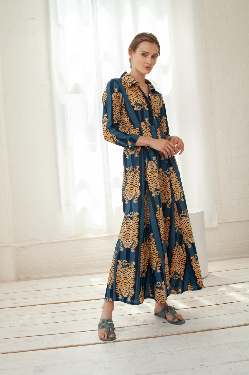 Luciana Tibet Dress Blue