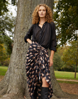 Tiger Pareo Skirt Black