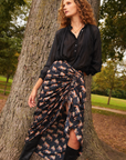 Tiger Pareo Skirt Black