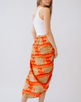 Tibet Pareo Skirt - Orange