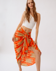 Tibet Pareo Skirt - Orange