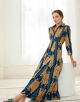 Luciana Tibet Dress Blue