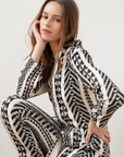 Lydia Jumpsuit Black and White