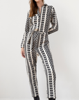 Lydia Jumpsuit Black and White